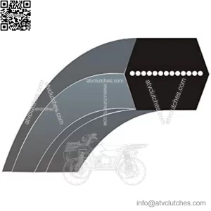 AA112 V-belt, lawn mower belt, compatible with 107 cm rear discharge lawn mowers including Husqvarna, Rally, Partner, Jonsered, Mc Culloch Gardol, AYP, McCulloch, Bernard, Sentar,