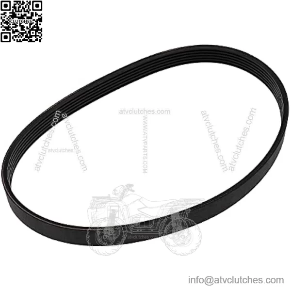 6PJ490 Lawn Mower Drive Belt Rubber Black 14mm Width 490mm Circumference Closed Loop Timing Belt Compatible with Qualcast M2E1032M M2E1232M