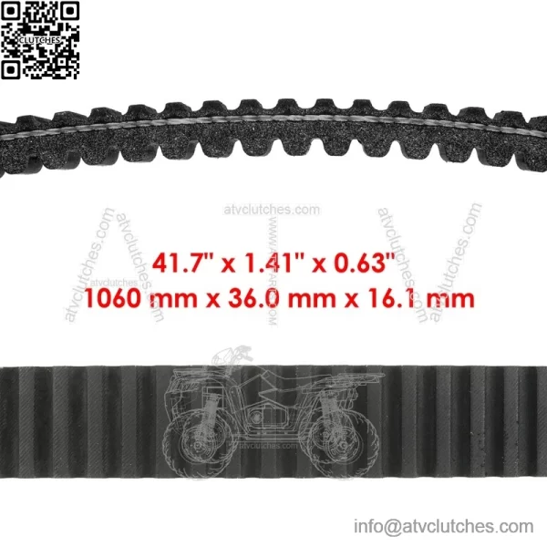 Drive Aramid Belt for Arctic Cat M6 M8 EFI 141 153 162 2007-2011 / 0627-046 - Image 2