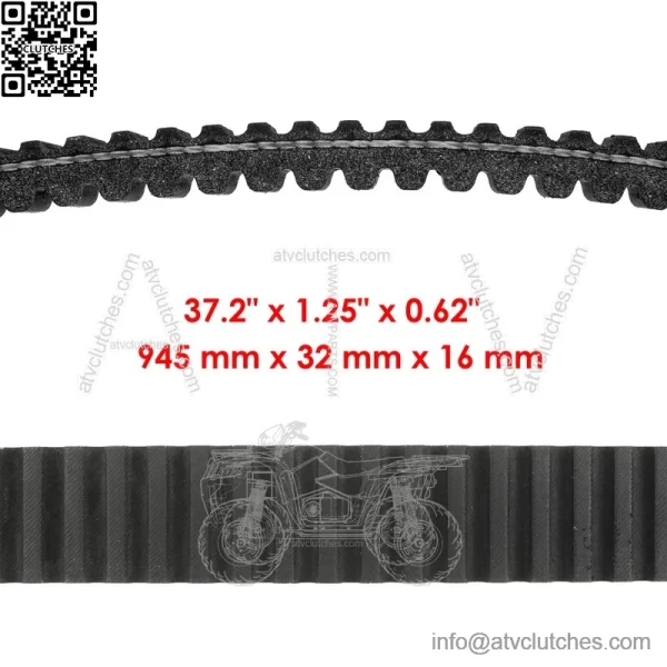 Drive Aramid Belt For Yamaha Rhino 700 FI YXR700 2008-2009 5B4-17641-00-00 - Image 2