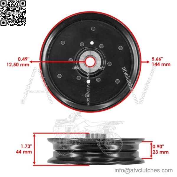 126123 126124 603988 52" Deck Idler Pulley For Hustler Raptor / Raptor Limited - Image 2