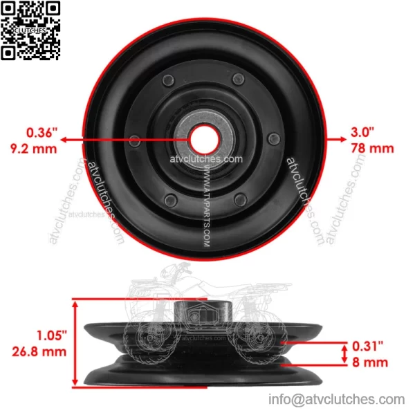 956-04002 956-04015 756-0981 756-04209 Drive Pulley & Belt For Cub Cadet LT1040 - Image 2