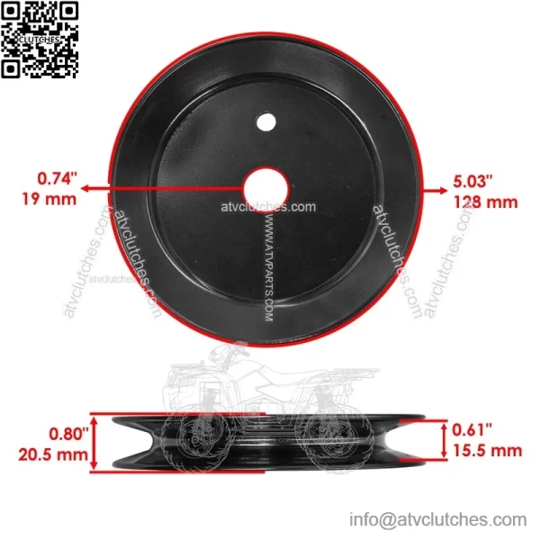 756-3096 Deck Spindle Pulley For MTD Cub Cadet 19A40013 19A40014 19B40013 - Image 2