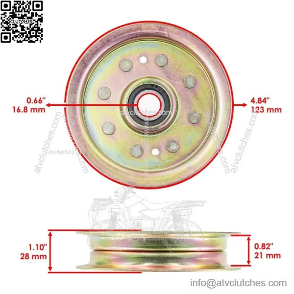 54" Deck Pulley For Toro X5450 XS5450 Titan ZX5420 ZX5400 / 116-3626 - Image 2