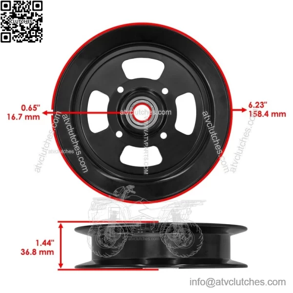 72" Deck Idler Pulley For Toro 72922 72945 Z Master 103-8743 126-9196 - Image 2