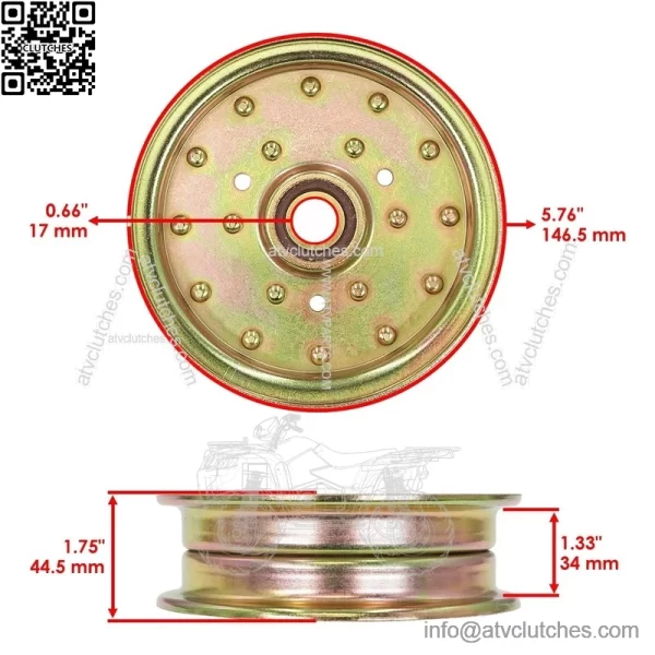 116-4669 126-9197 99-8912 13739 1164669 1269197 Deck Pulley for Toro Exmark - Image 2