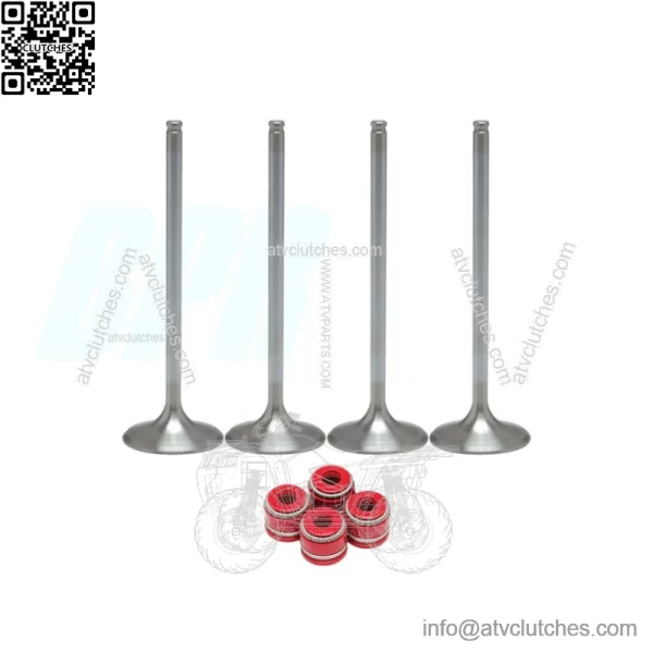 YFZ450 YFZ 450 Stock OEM Replacement Intake Exhaust Valves RED Seals - Image 5