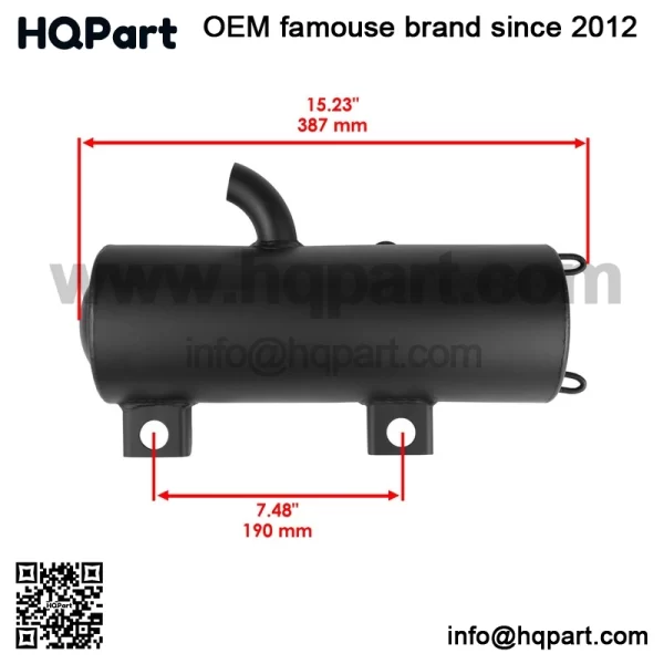 Polaris crambler 00 X4/2X4 000-2004 xhaust uffler ilencer it - Image 2