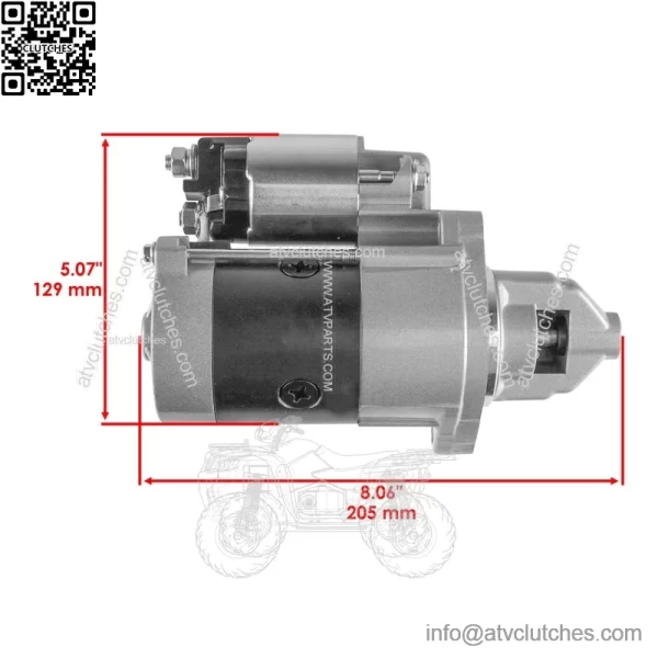 428000-6600 428000-6601 SR428000-6600 Starter for Kawasaki Engine 12V CW 10Teeth - Image 2