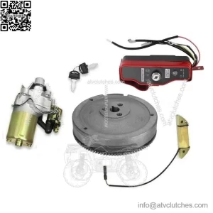 Electric Start Kit Flywheel Starter Motor fits Honda GX340 11HP GX390 13HP