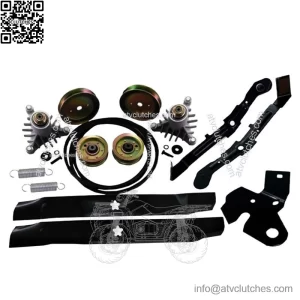 Mower Deck Rebuild Kit Brake Idler Arms Springs Spindles Pulleys Bel