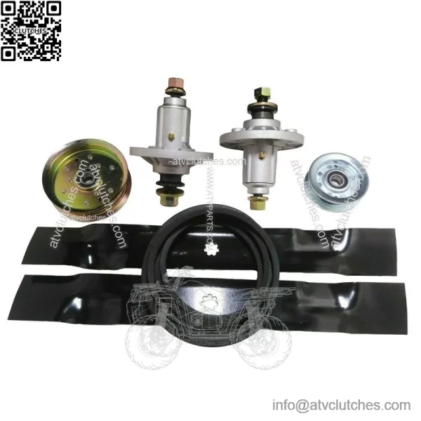 42" Mower Deck Rebuild Kit Fits JD LA115 100 Series Spindles Blades - Image 2