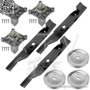 48" Deck Spindle & Pulley Blade for Husqvarna TS148X YT21548 YTH24K48 YTA24V48