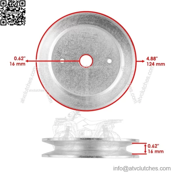 48" Deck Spindle & Pulley Blade for Husqvarna TS148X YT21548 YTH24K48 YTA24V48 - Image 3