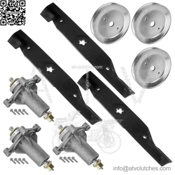48" Deck Spindle & Pulley Blade for Husqvarna TS148X YT21548 YTH24K48 YTA24V48 - Image 5