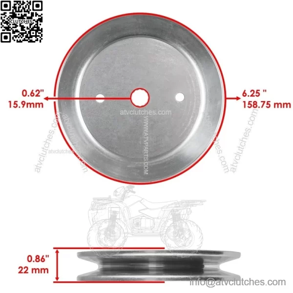 42" Deck Spindle & Pulley for Dixon D19KH42 D20KH42 960410230 960460043 - Image 2