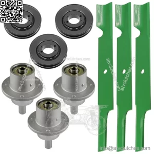 61" Deck Spindle Pulley & Blade for Ferris DDS61 5901115 DD61BVE HydroWalk