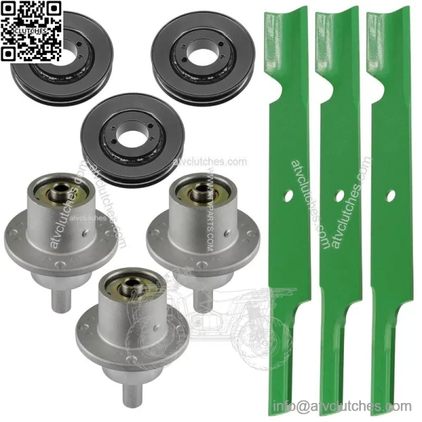 61" Deck Spindle Pulley & Blade for Ferris DDS61 5901115 DD61BVE HydroWalk