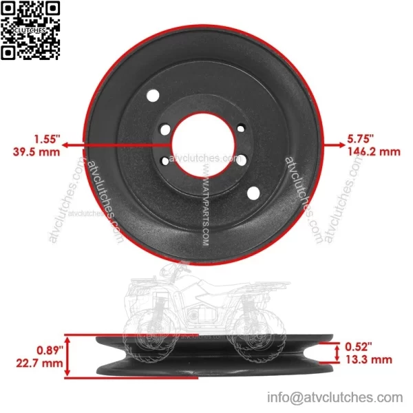 61" Deck Spindle Pulley & Blade for Ferris DDS61 5901115 DD61BVE HydroWalk - Image 5