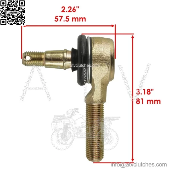 Tie Rod End Kit for Yamaha YFZ450V YFZ-450V YFZ 450V 2006 2 Sets - Image 2