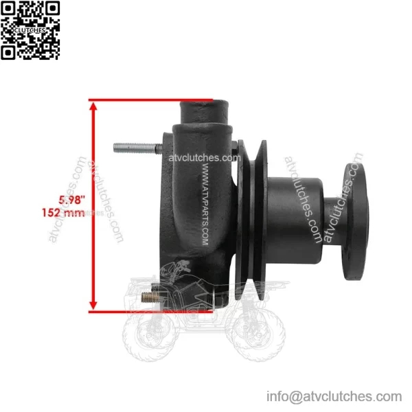 Water Pump w/ Pulley For Massey Ferguson 20 135 2135 230 235 245 739527M91 - Image 3