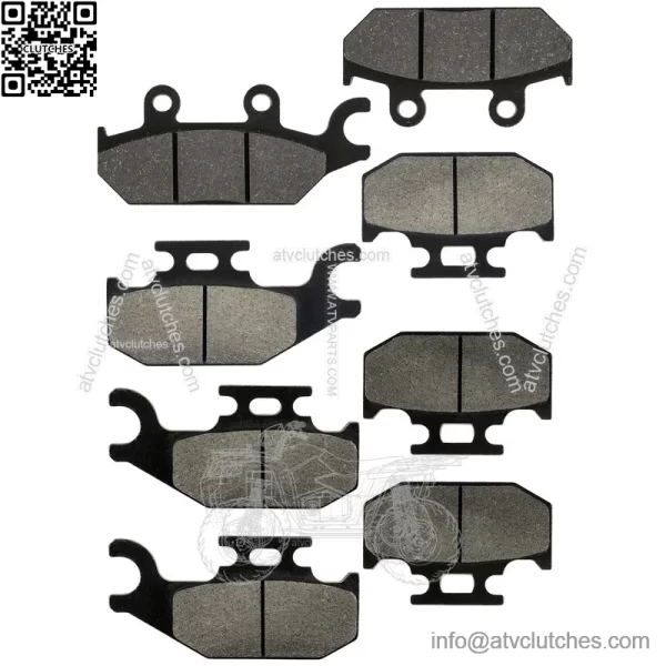 Front Rear Brake Pads for Can-am Commander Max 1000 XT LTD 2014-2018 Left Right