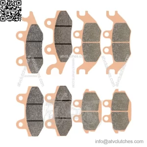 Front & Rear Sintered Brake Pads For Kawasaki KAF820 Mule PRO FX FXR FXT 16-2023
