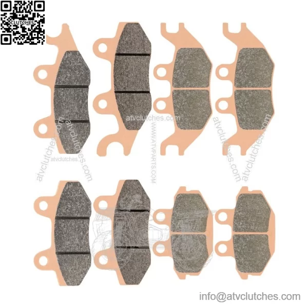Front & Rear Sintered Brake Pads For Kawasaki KAF820 Mule PRO FX FXR FXT 16-2023