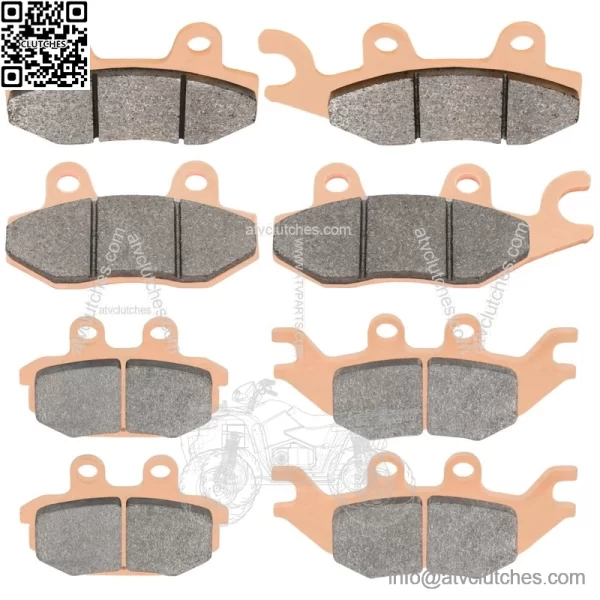 Front & Rear Sintered Brake Pads For Kawasaki KAF820 Mule PRO FX FXR FXT 16-2023 - Image 5