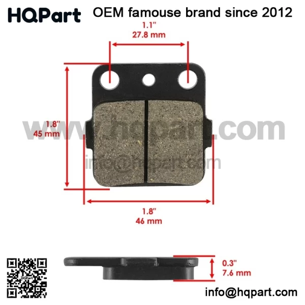 Brake  ads  or  uzuki  00  TZ400  T-Z400  uadsport  003-2014  ront  rakes - Image 2