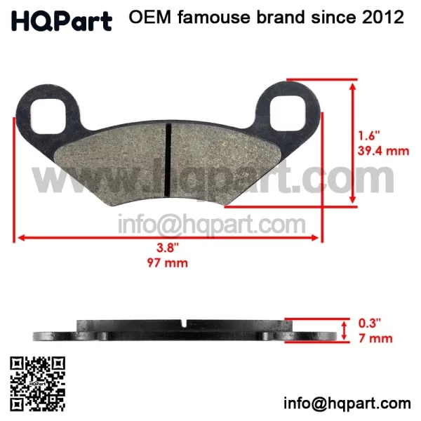 Polaris crambler 00 X4 005-2012 ront/Rear rake ads - Image 3