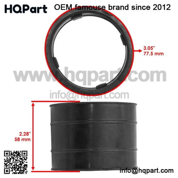 Flexible ir nlet dapter  its an-Am utlander 00 2003-2014) nd averick 000R Part umbers: 07002585, 07001467) - Image 2