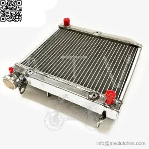 ATV Radiator for 2004-2009 Honda TRX450R TRX450ER 2005 2006 07 Polished Aluminum