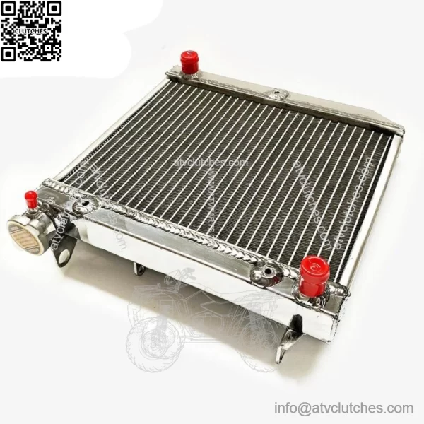 ATV Radiator for 2004-2009 Honda TRX450R TRX450ER 2005 2006 07 Polished Aluminum