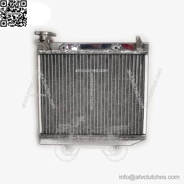 ATV Radiator for 2004-2009 Honda TRX450R TRX450ER 2005 2006 07 Polished Aluminum - Image 3