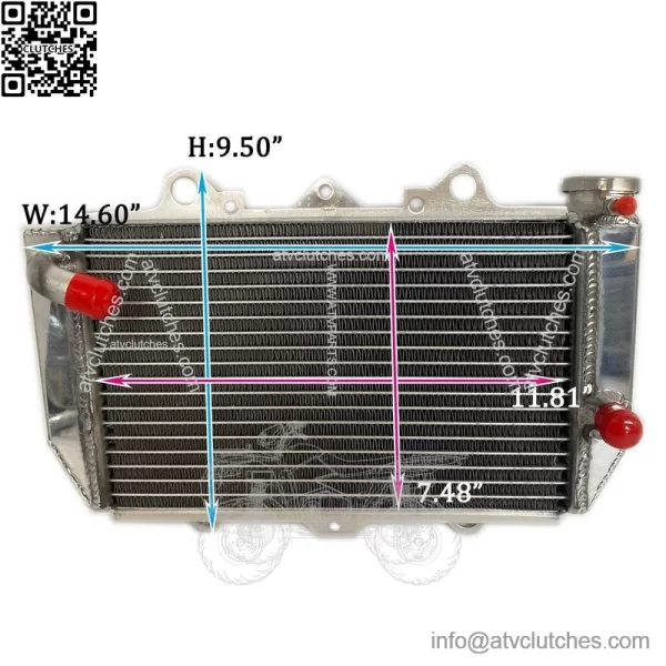 Aluminum Radiator For Yamaha YFZ450 YFZ 450 2003-2008 2007 2006 2005 2004 ATV - Image 2