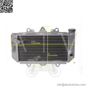 New All Aluminum Radiator For Yamaha YFZ450 2004-2008 2ROWS