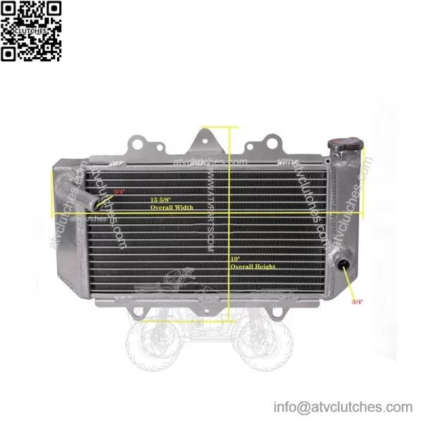 New All Aluminum Radiator For Yamaha YFZ450 2004-2008 2ROWS