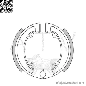 Brand New * * Rear Brake Shoes For HONDA QR50 50cc '83-90