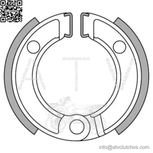 Front Brake Shoes for Honda QR50 1983-1998