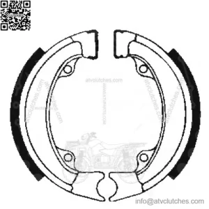 New Brake Shoes Inc Springs Fits Honda QR 50