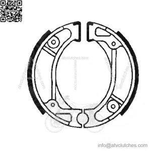 MCS825 Brake Shoes inc Springs Fits Honda QR 50