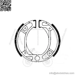 H333 Brake Shoes Inc Springs Fits Honda QR 50 M 1991-1997