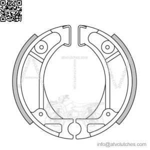Front Brake Shoes Fit HONDA QR50 1991 1992 1993 1994 1995 1996 1997 1998