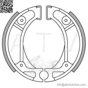 Rear Brake Shoes for Honda QR50 1991-1998
