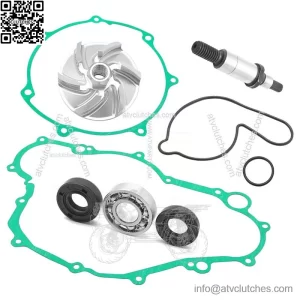 Water Pump Rebuild Kit for Yamaha YFZ450 2004-2013 Impeller Bearing Shaft Gasket