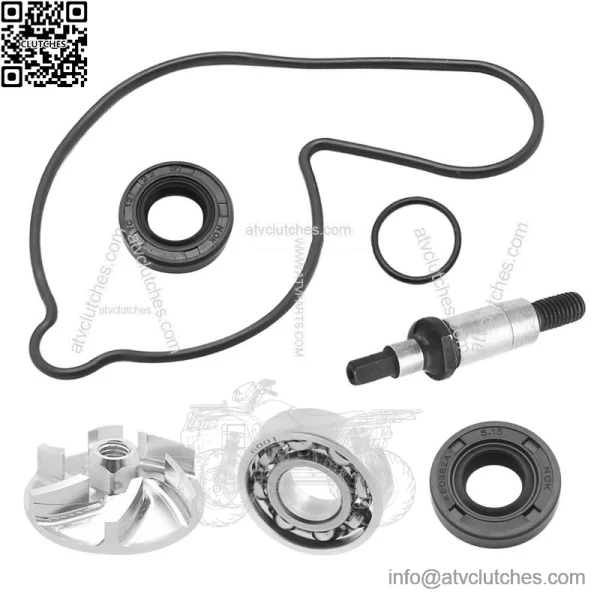 Water Pump Rebuild Kit for Yamaha YFZ450 2004-2013 Impeller Bearing Shaft Gasket - Image 5