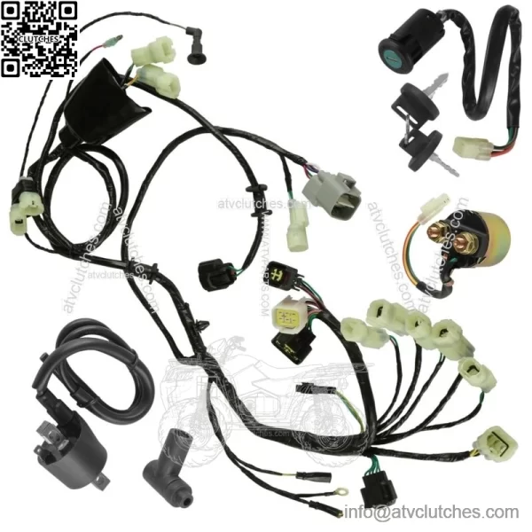 Wiring Harness Switch Key Coil Starter Relay for Honda TRX450ER 2006-09 2012-14