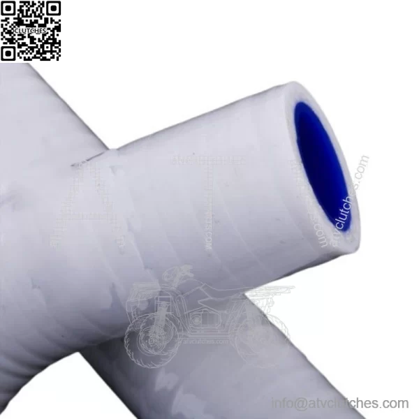 For 2006-2018 Honda TRX450R TRX450ER White Silicone Coolant Radiator Hose Kit - Image 3