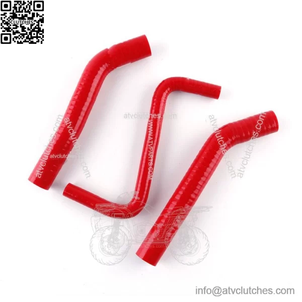 For 2006-2018 Honda TRX450R TRX450ER White Silicone Coolant Radiator Hose Kit - Image 4